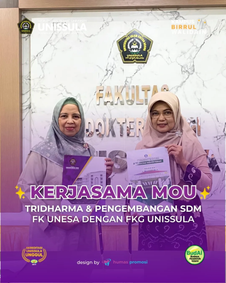FK UNESA dan FKG UNISSULA Jalin Kerja Sama Penguatan Tridharma dan Pengembangan SDM